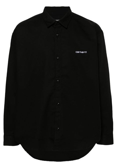 camicia module script uomo nera in poliestere CARHARTT WIP | I0337680D2.01